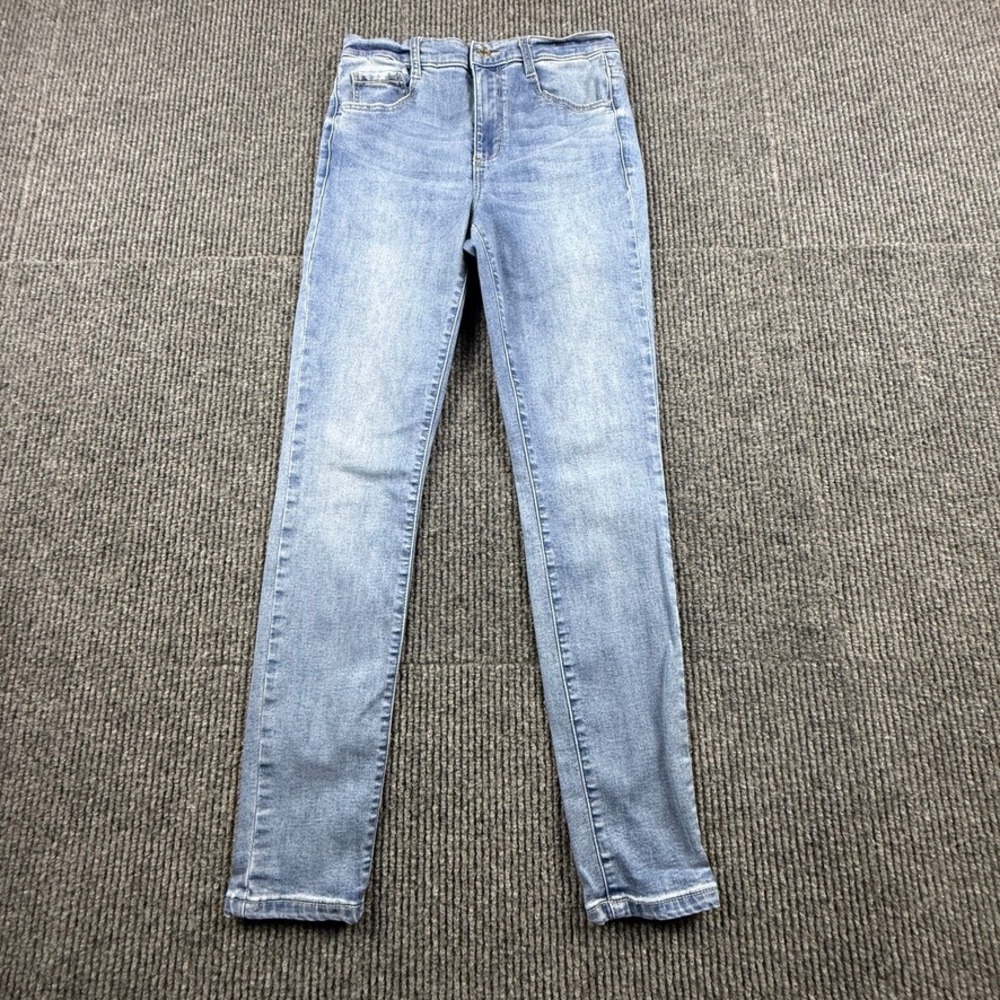 Garage Womens High Rise Skinny Jeans Light Wash Blue Stretch Size 7 100048529
